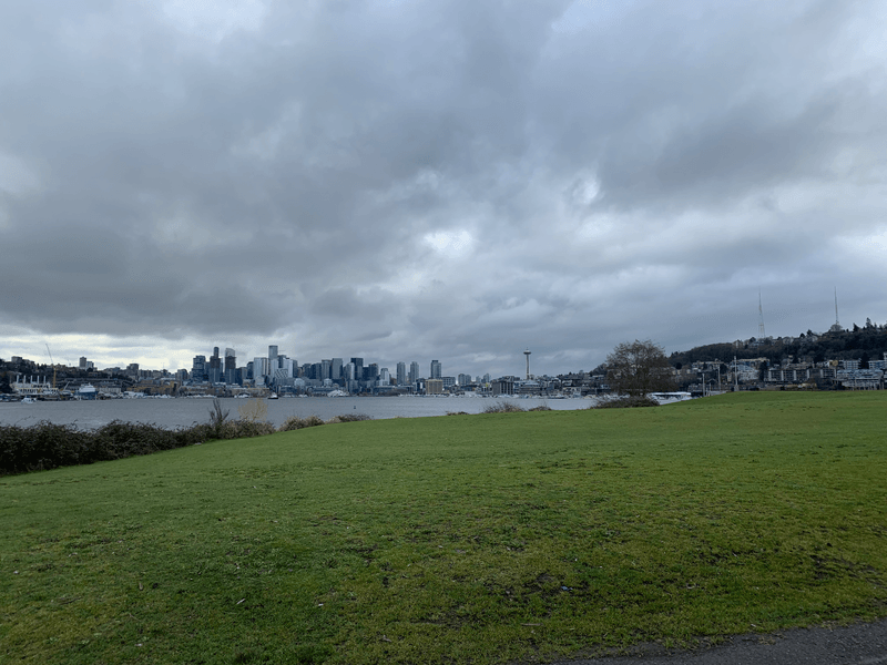 Day time view of Seattle from Gas Works Park